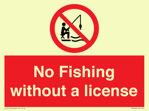 No Fishing without a license